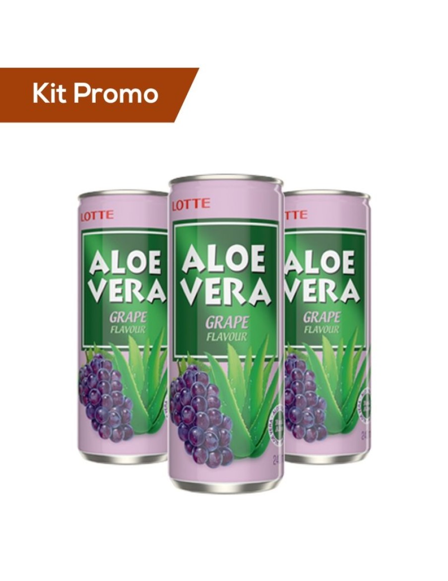 Click Cafe Bevande Energetiche | Box 3 Lattine Di Bevanda Aloe Vera Gusto Uva