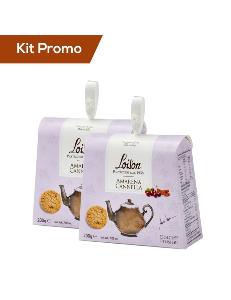 Click Cafe Biscotti Artigianali | Box 2 Astucci Biscotti Da Te Amarena E Cannella Loison