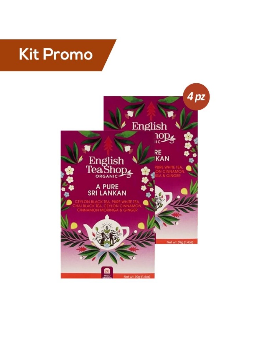 Click Cafe Te E Tisane English Tea Shop | Kit 4 Astucci English Tea Shop, A Pure Sri Lankan