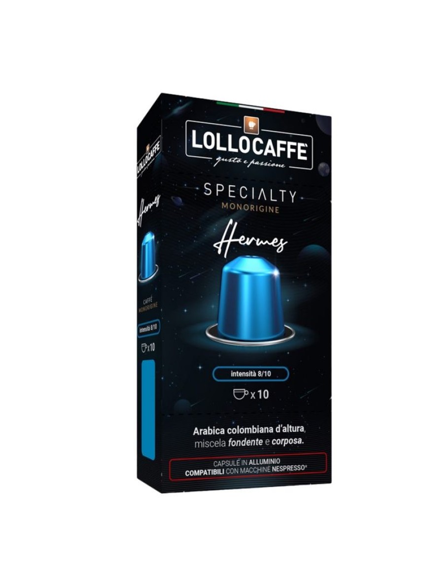 Click Cafe Capsule Compatibili Nespresso | 10 Capsule In Alluminio Lollo Specialty Hermes Monorigine