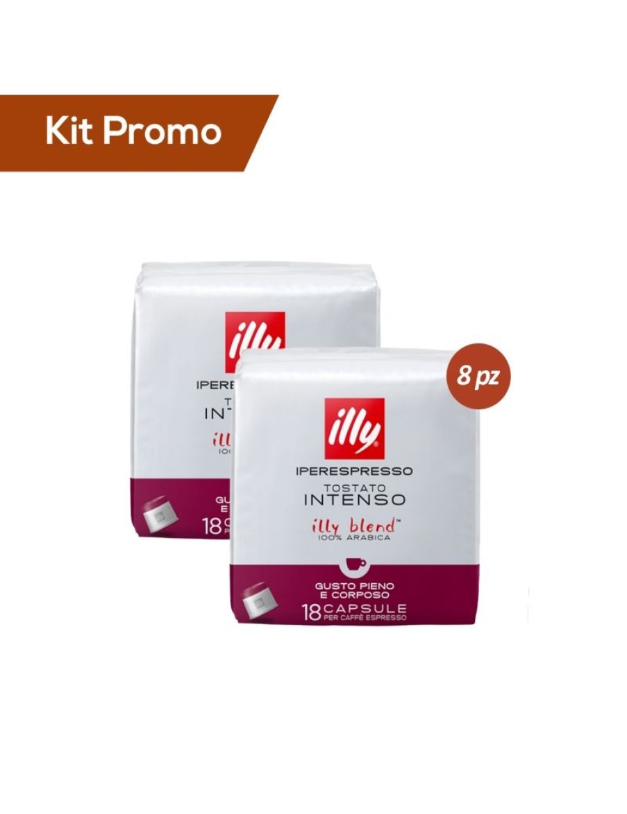 Click Cafe Illy Iperespresso | Kit 8 Confezioni Di Capsule Di Caffe Illy* Iperespresso, Tostato Intenso