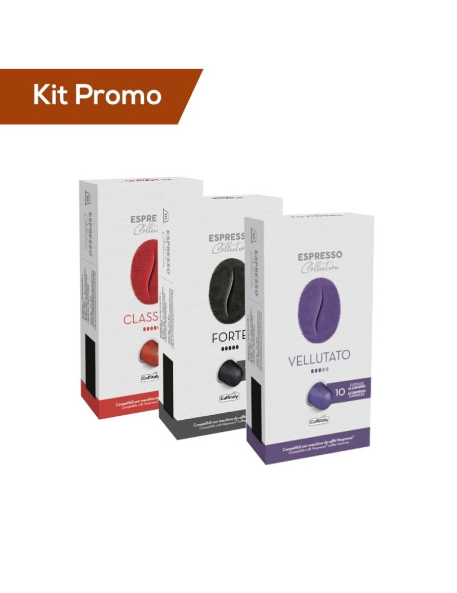 Click Cafe Capsule Compatibili Nespresso | Box Espresso Collection - Caffitaly, Compatibili Nespresso Classico, Forte E Vellutato