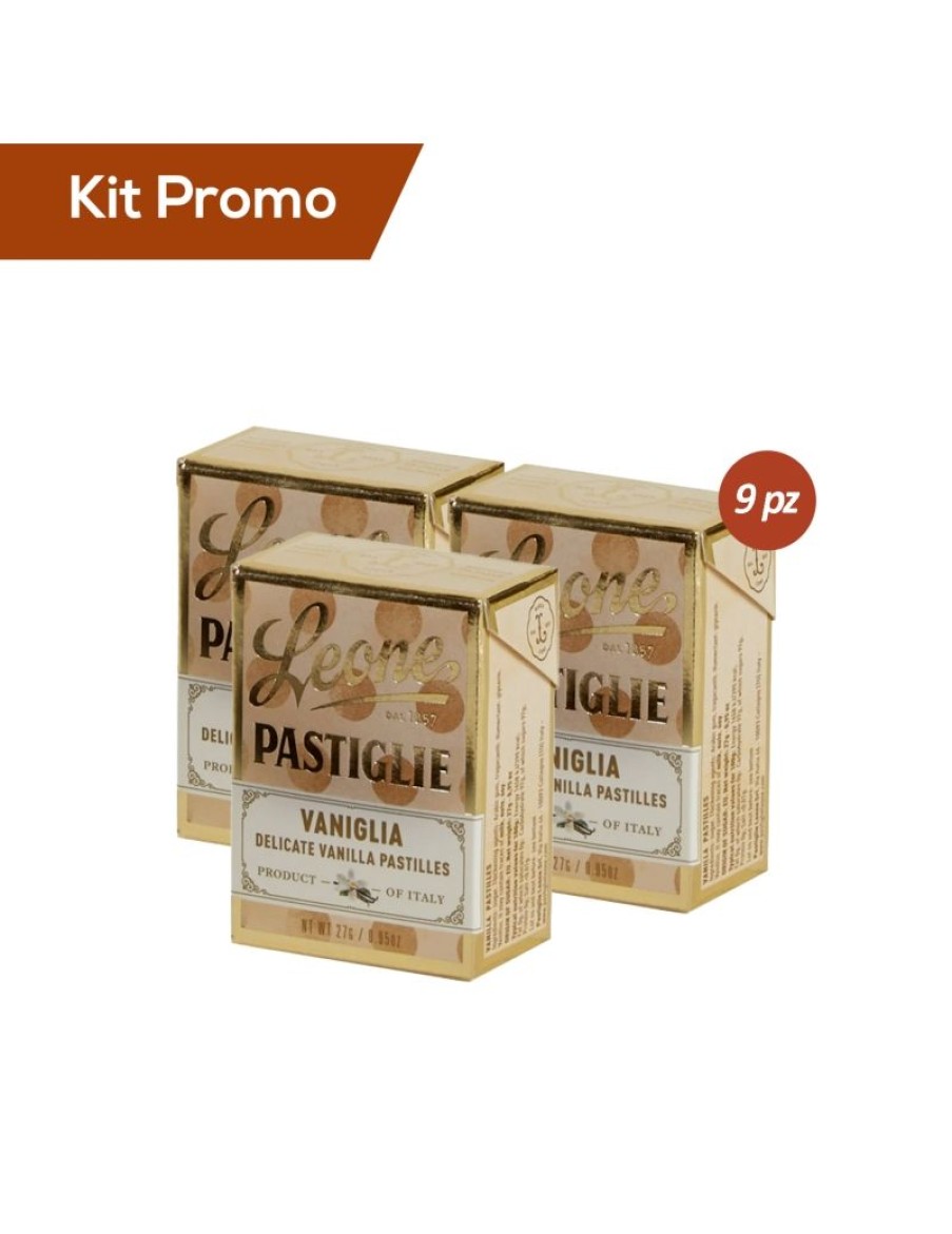 Click Cafe Caramelle Mentine E Liquirizie | Box 9 Scatoline Pastiglie Leone Alla Vaniglia