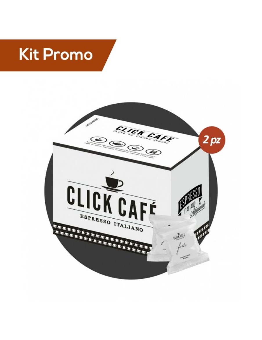 Click Cafe Capsule Compatibili Lavazza Firma | Box 160 Capsule Click Cafe Miscela Forte, Compatibili Lavazza Firma