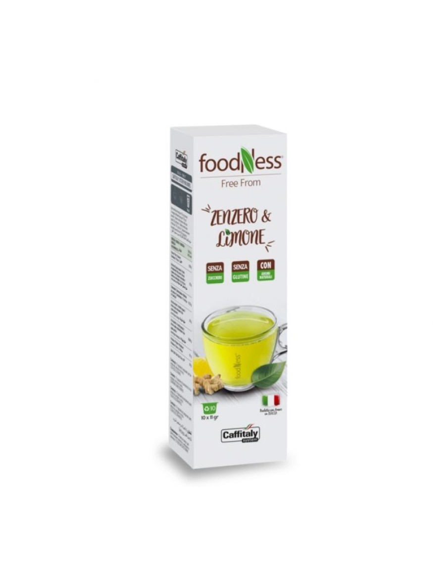 Click Cafe Capsule Caffitaly* Originali | 10 Capsule Zenzero E Limone Foodness Per Caffitaly