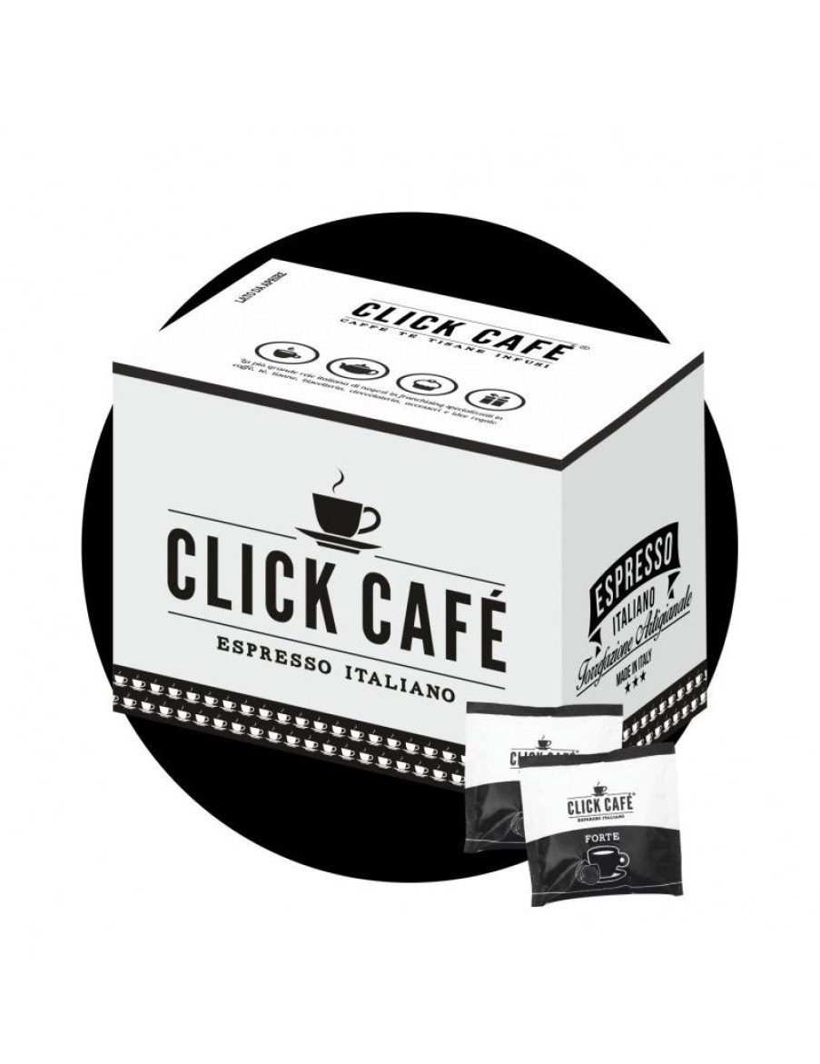 Click Cafe Cialde Caffe | 100 Cialde In Carta Filtro Miscela Forte