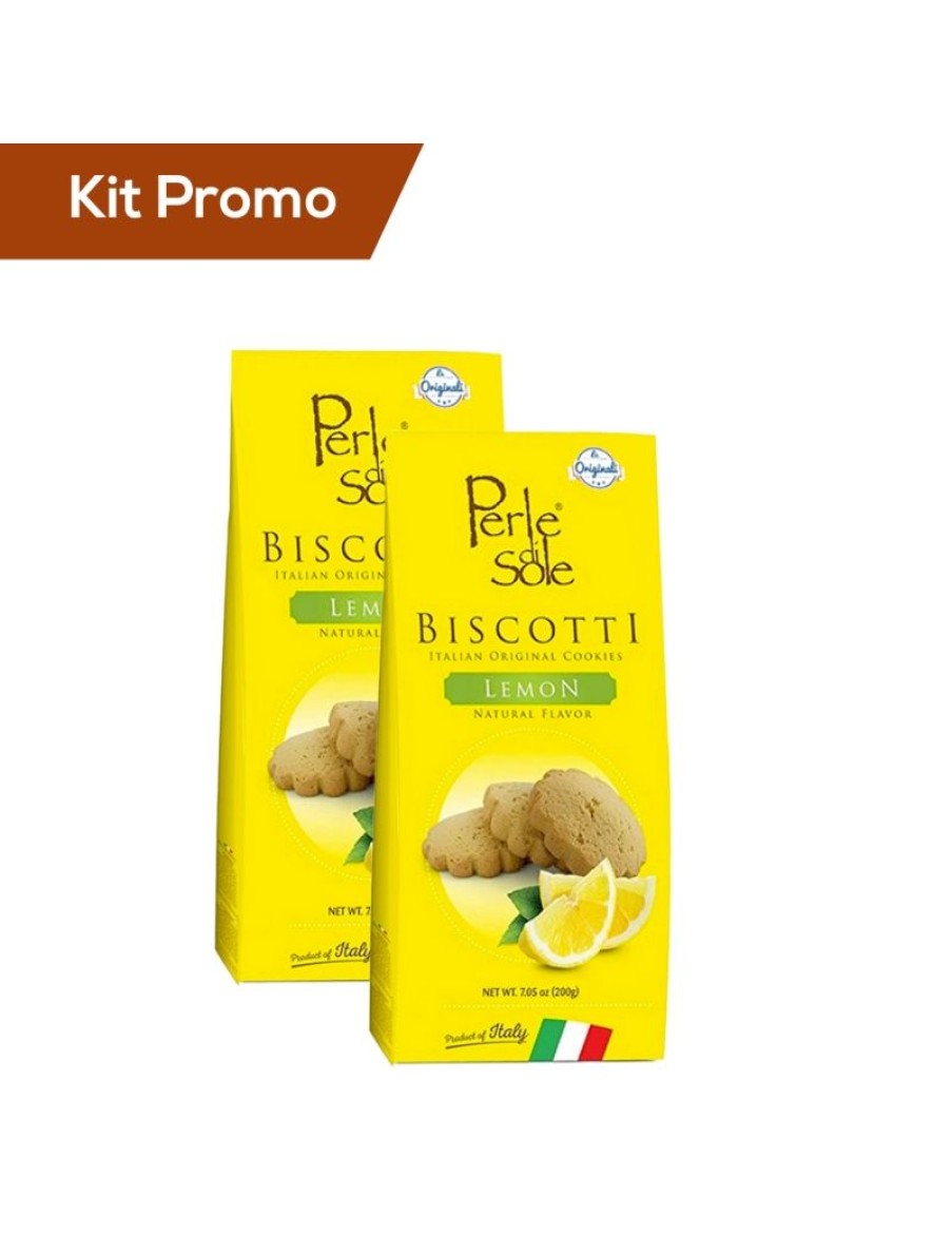 Click Cafe Biscotti Artigianali | Box 2 Astucci Biscotti Al Gusto Di Limone