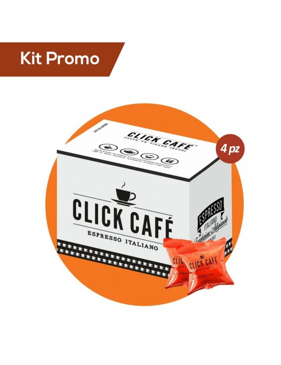 Click Cafe Capsule Compatibili Lavazza* Blue | Box 300 Capsule Miscela Intenso, Compatibile Lavazza Blue