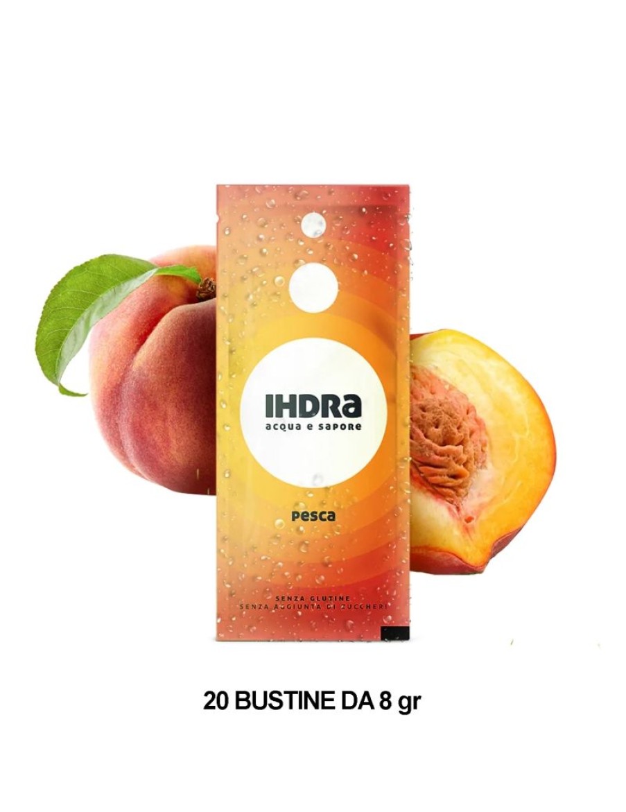 Click Cafe Bevande Energetiche | Ihdra Acqua E Sapore Gusto Pesca Box 20 Bustine Da 8 Gr