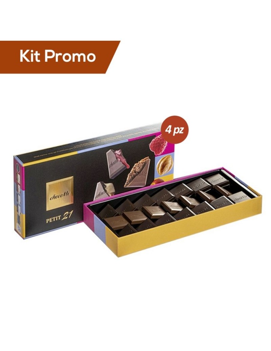 Click Cafe Cioccolato Artigianale | Kit 4 Box Cioccolatini Raffinati In 3 Gusti Assortiti