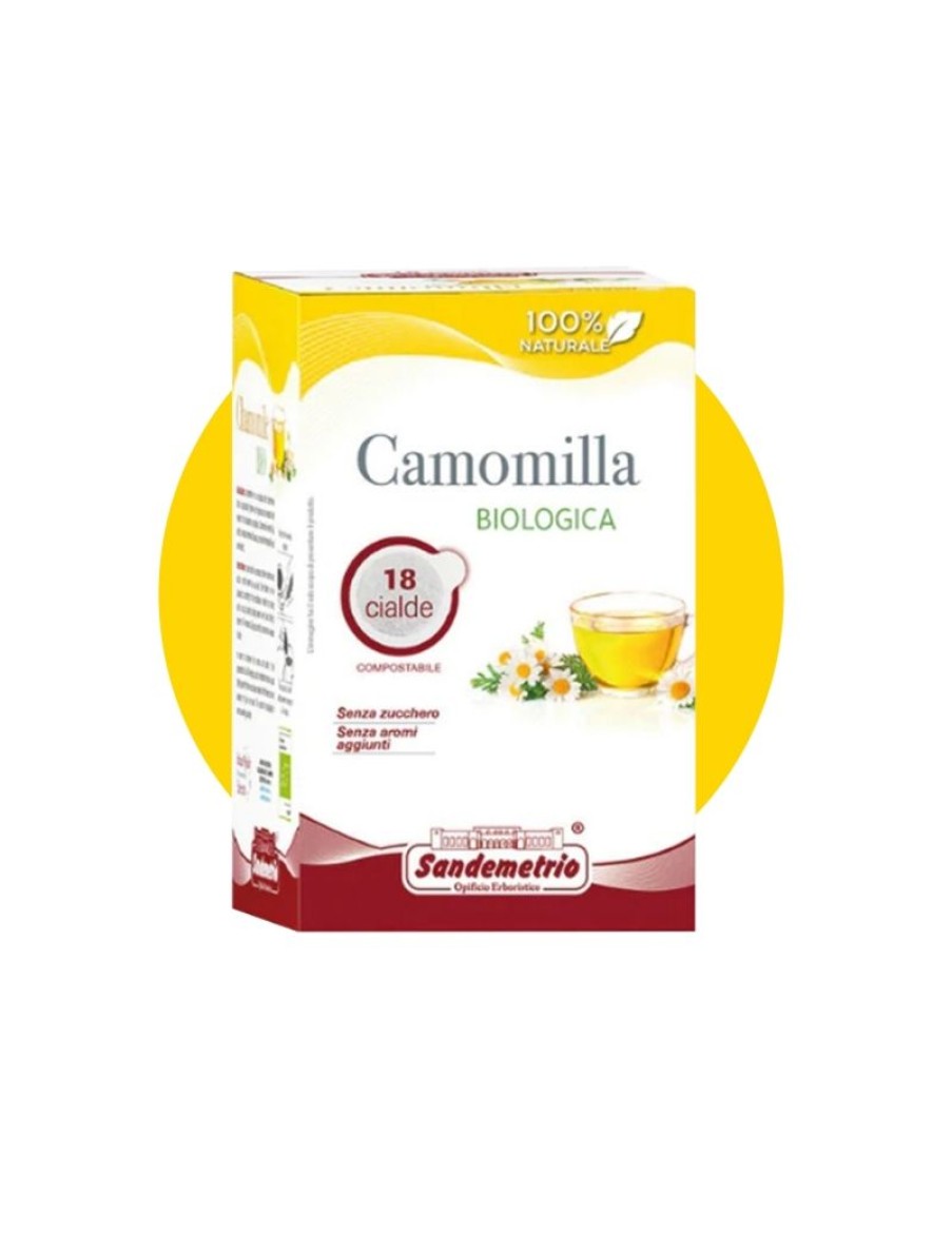 Click Cafe Cialde Caffe | Sandemetrio Camomilla Bio Astuccio 18 Cialde