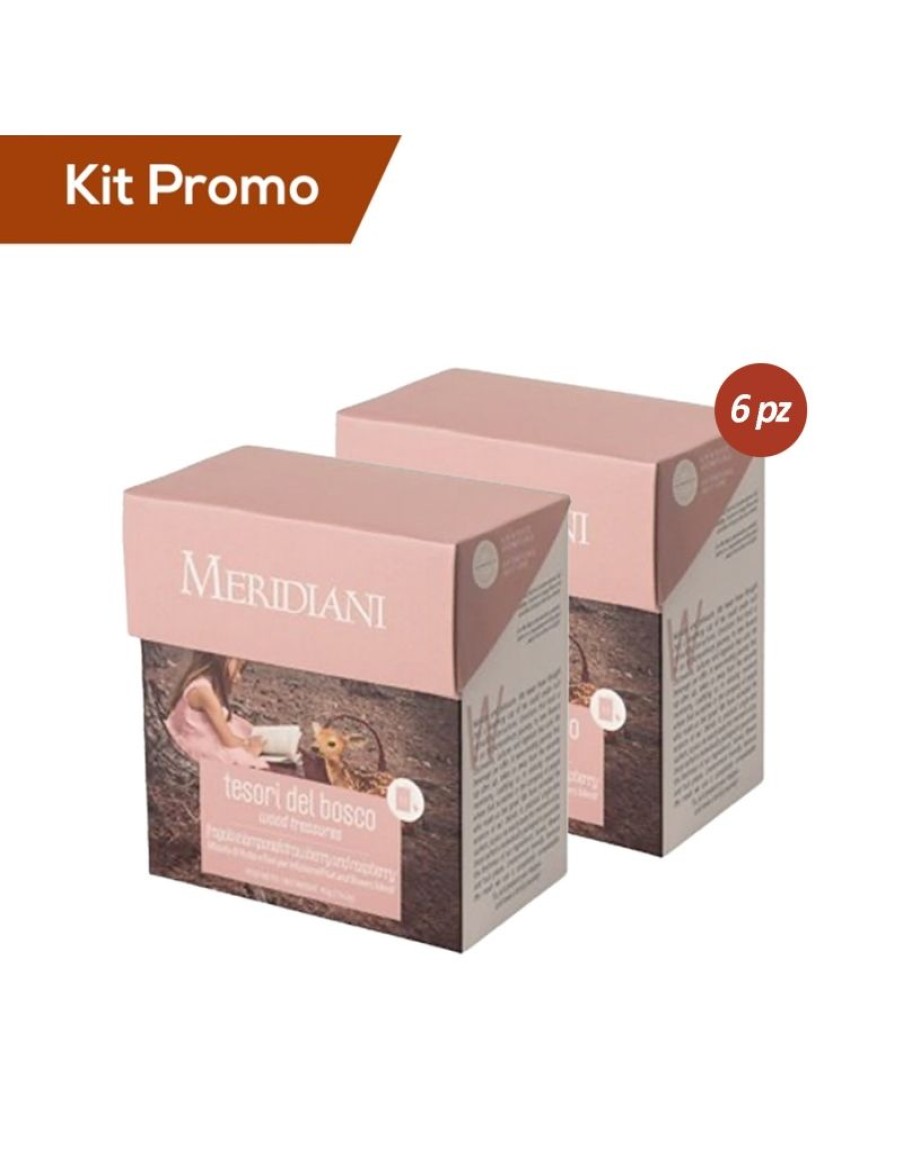 Click Cafe Te E Tisane Meridiani | Box 6 Astucci Infuso Di Fragole E Fiori D'Ibisco