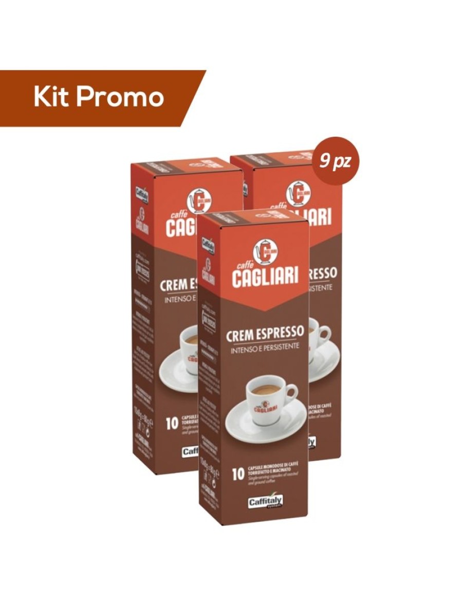 Click Cafe Capsule Caffitaly* Originali | Box 90 Capsule Crem Espresso Cagliari Caffitaly