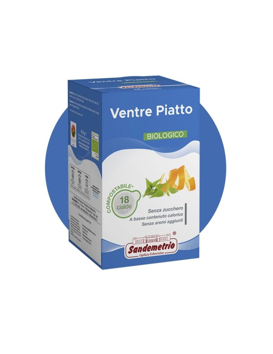 Click Cafe Cialde Caffe | Sandemetrio Astuccio 18 Cialde Tisana Ventre Piatto Bio