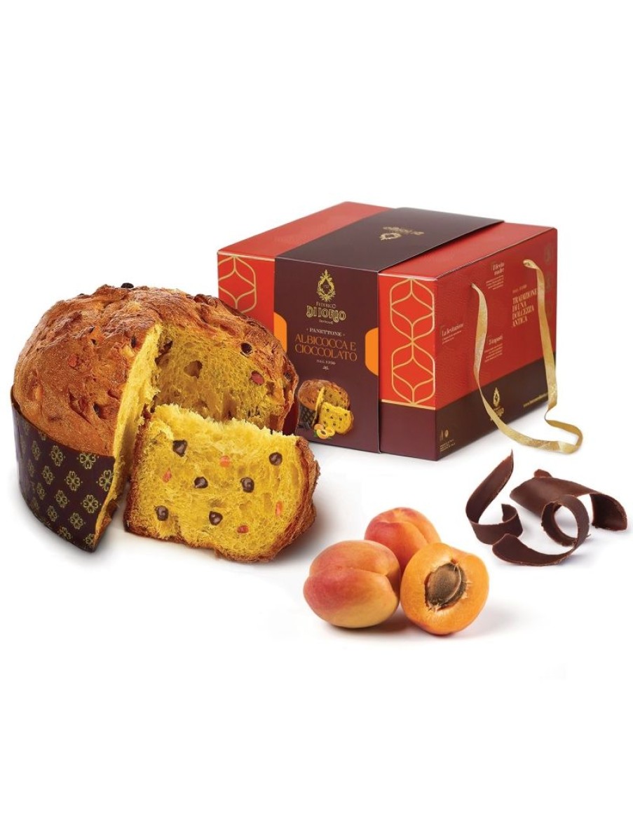 Click Cafe Biscotti Artigianali | Panettone Albicocca & Cioccolato 1000 Gr