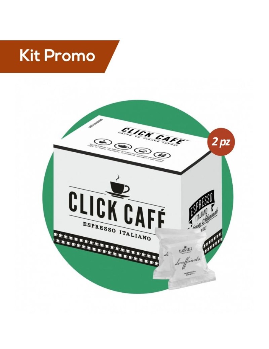 Click Cafe Capsule Compatibili Bialetti* | Box 200 Capsule Click Cafe Compatibili Bialetti, Miscela Decaffeinato