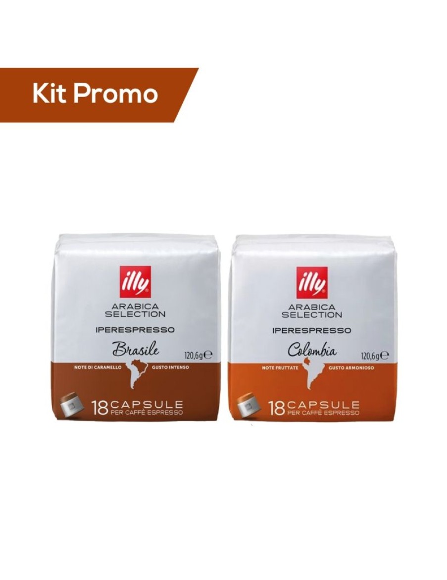 Click Cafe Illy Iperespresso | Box 36 Capsule Illy Arabica Selection Colombia, Brasile