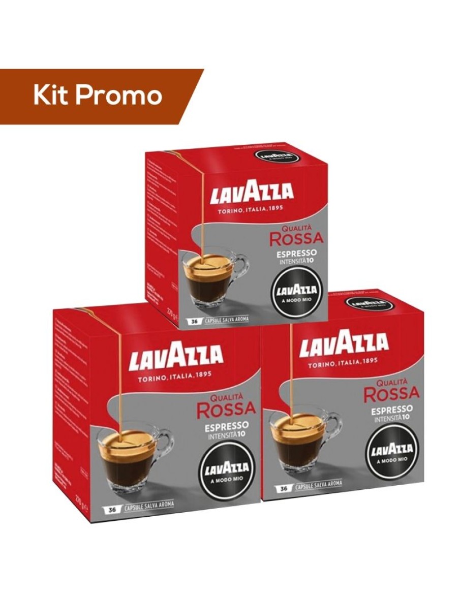 Click Cafe Capsule Lavazza* A Modo Mio Originali | Box 108 Capsule Lavazza Qualita Rossa Intensita 10