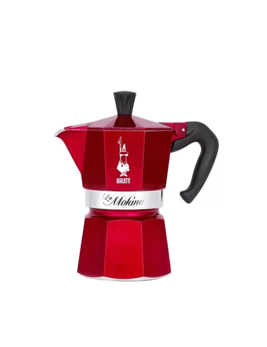 Click Cafe Macchine Moka Per Caffe Macinato | Mokina Rosso Fasciante 1 Tazza