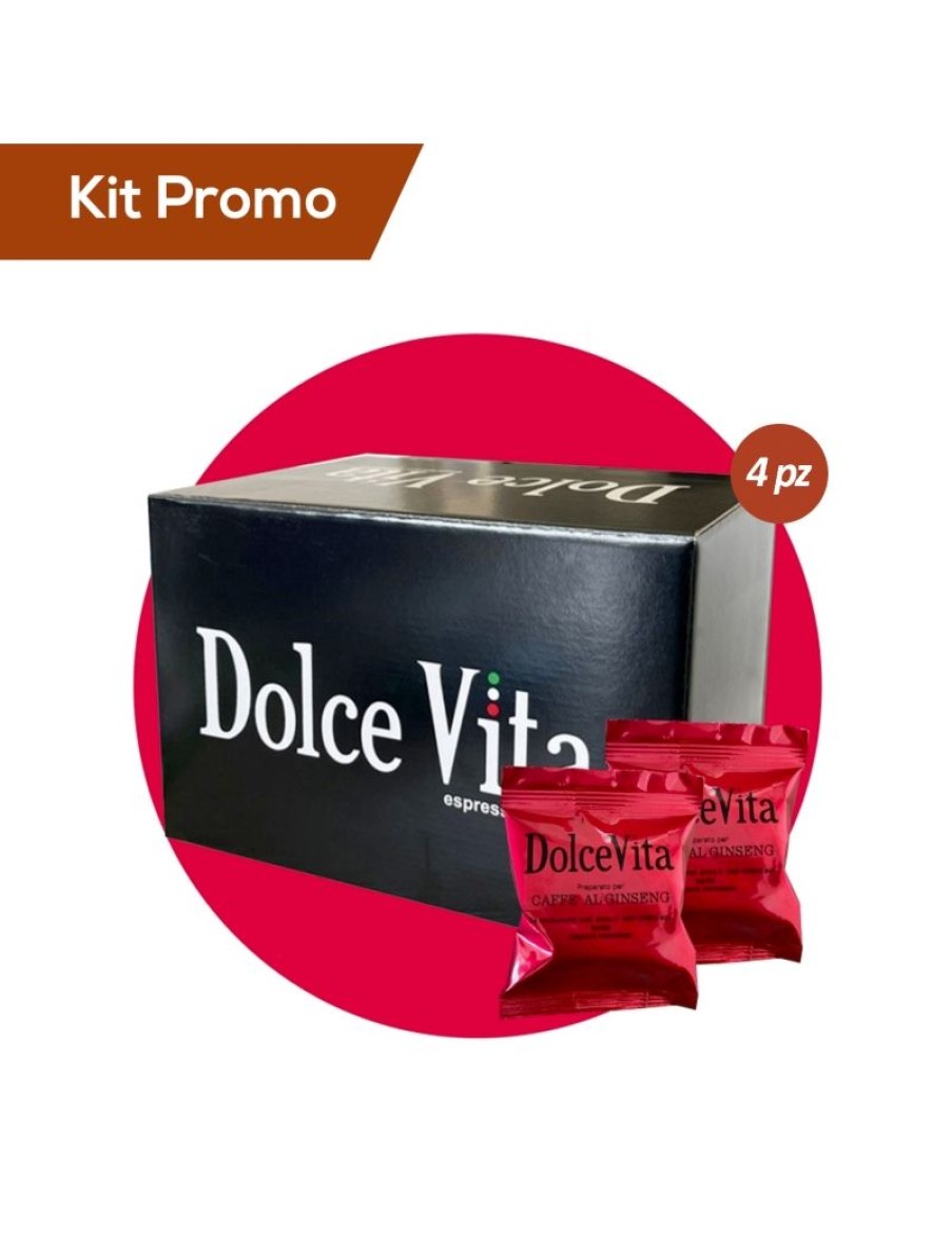 Click Cafe Capsule Compatibili Espresso Point | Box 200 Capsule Al Ginseng Dolce, Compatibile Espresso Point