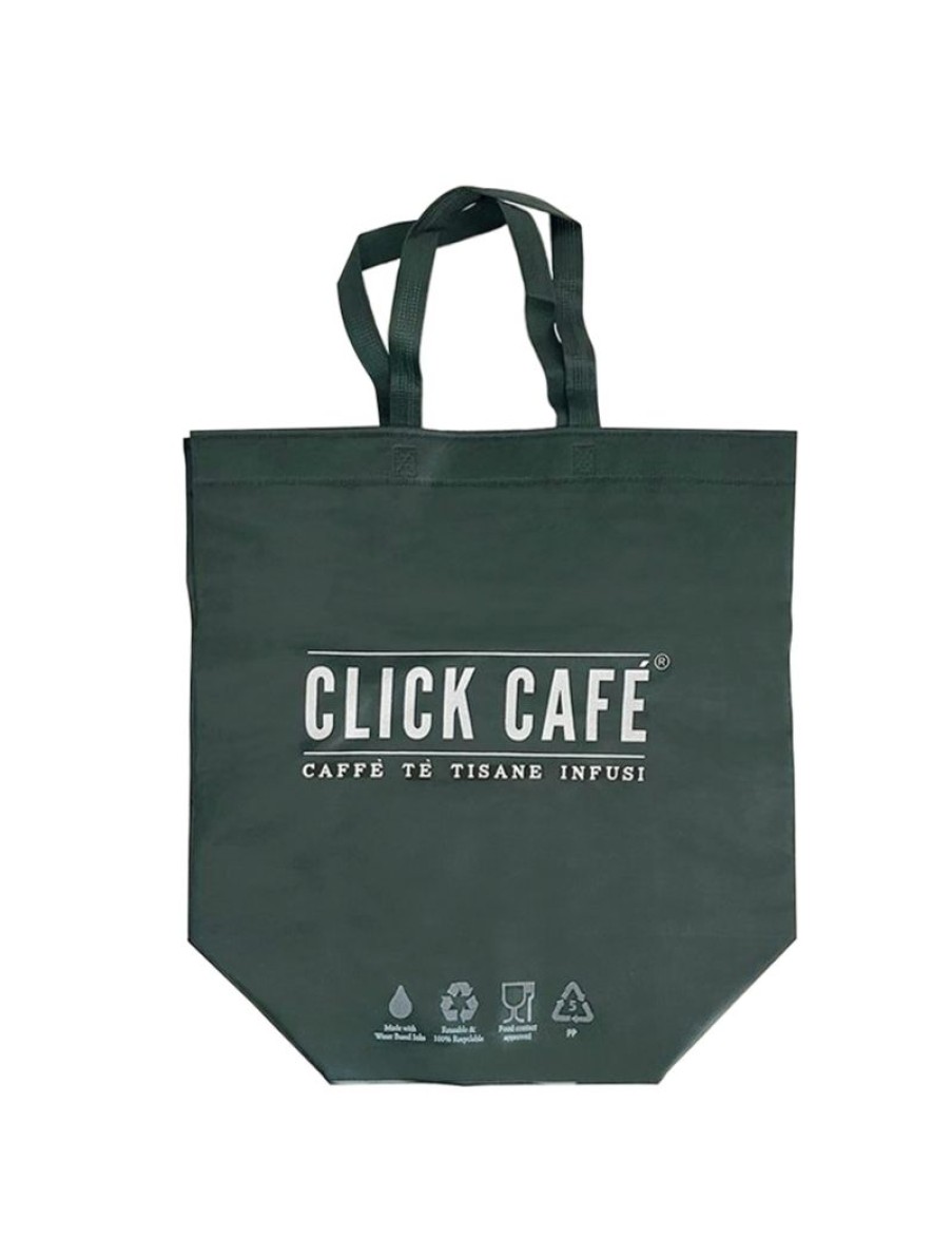 Click Cafe Carta Regalo E Biglietti Auguri | Shopper In Tnt Verde Click Cafe 48X39