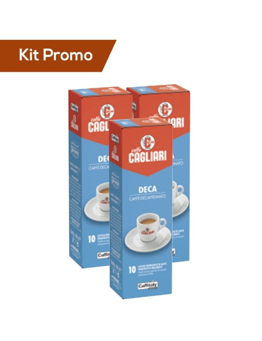 Click Cafe Capsule Caffitaly* Originali | Box 30 Capsule Decaffeinato Cagliari Caffitaly