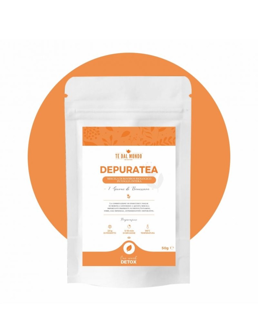 Click Cafe Linea Infusi Detox | Depuratea Linea Detox 50 Gr Te Dal Mondo