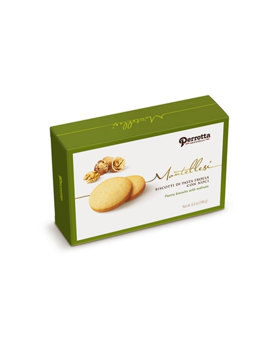 Click Cafe Biscotti Artigianali | Perrotta Biscotti Di Pasta Frolla Con Noce Di Sorrento 180 Gr