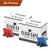 Click Cafe Capsule Compatibili Uno System | Box Capsule Caffe Decaffeinato E Intenso Uno System Click Cafe