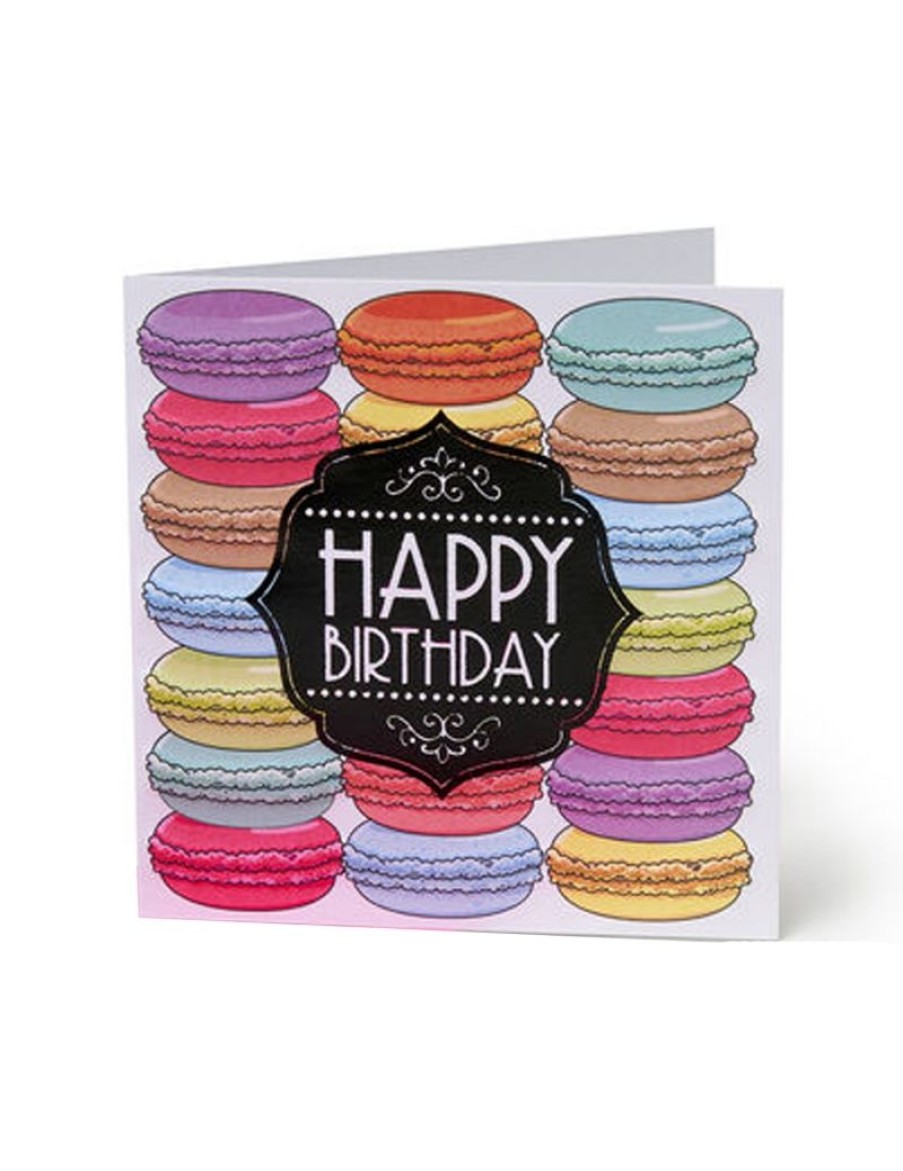 Click Cafe Carta Regalo E Biglietti Auguri | Biglietto Di Auguri Macarons 7X7 1 Pezzo