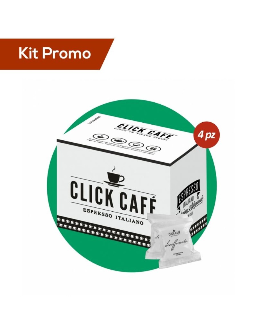 Click Cafe Capsule Compatibili Lavazza Firma | Box 320 Capsule Click Cafe Miscela Decaffeinato, Compatibili Lavazza Firma