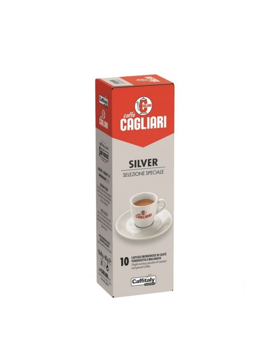 Click Cafe Capsule Caffitaly* Originali | 10 Capsule Silver Selezione Speciale Cagliari