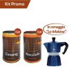 Click Cafe Macchine Moka Per Caffe Macinato | Box 10 Barattoli Caffe Macinato Ginseng E Nocciola + In Omaggio "La Mokina" Bialetti