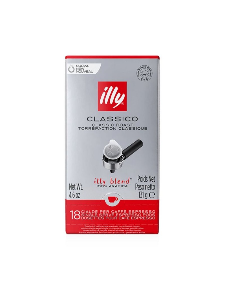 Click Cafe Cialde Caffe | 18 Cialde Ese Illy Rosse Gusto Classico Morbido E Vellutato