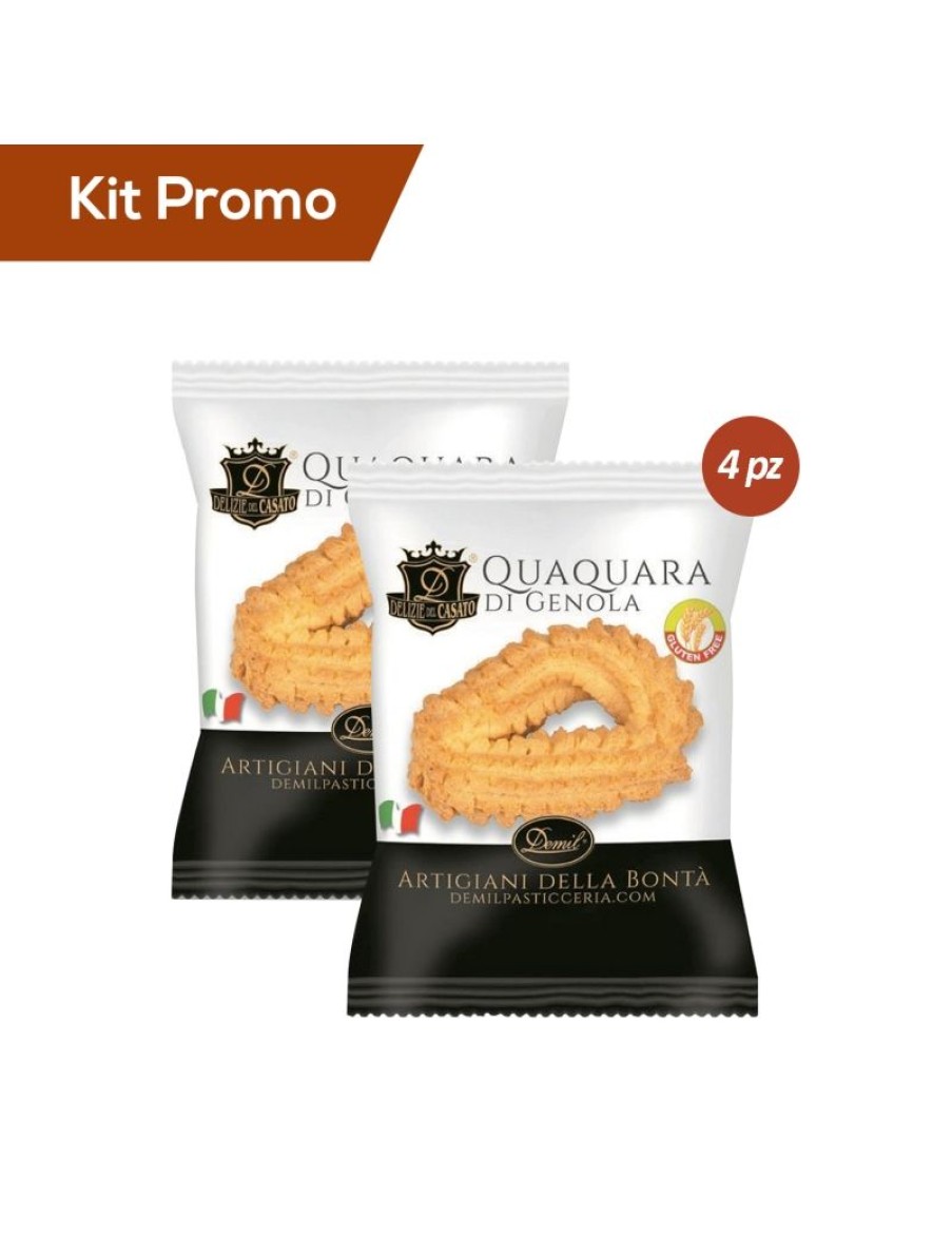 Click Cafe Biscotti Artigianali Senza Glutine | Kit 4 Biscotti Quaquare Senza Glutine