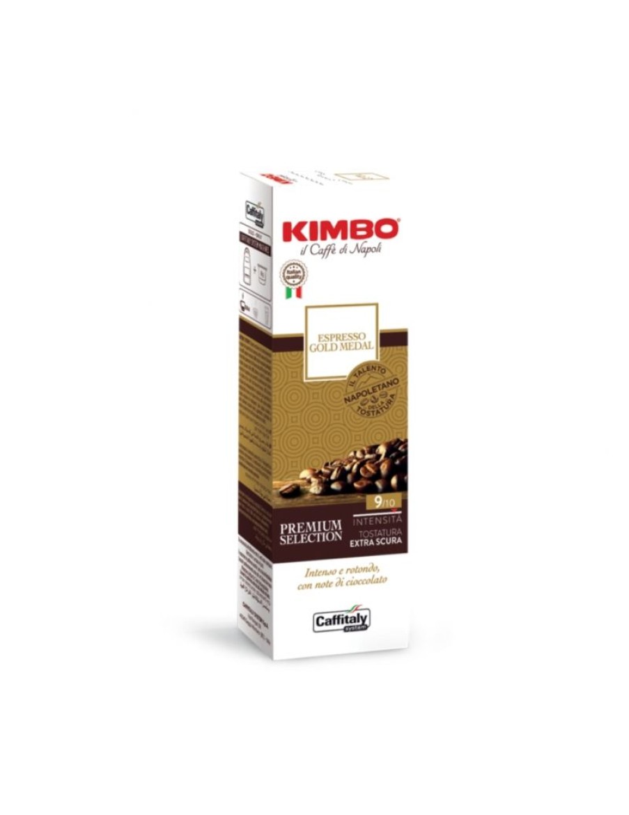 Click Cafe Capsule Caffitaly* Originali | 10 Capsule Espresso Gold Kimbo Per Caffitaly