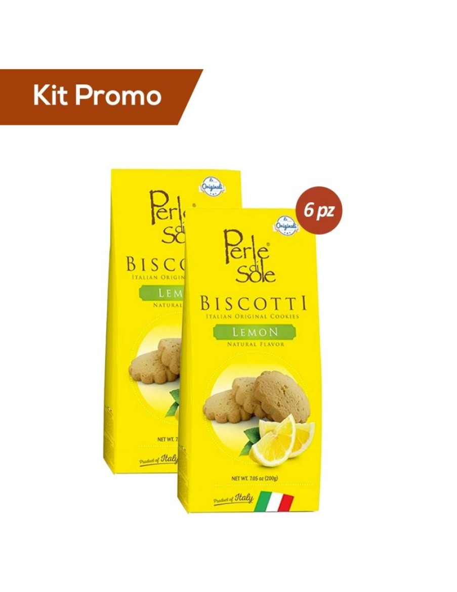 Click Cafe Biscotti Artigianali | Box 6 Astucci Biscotti Al Gusto Di Limone