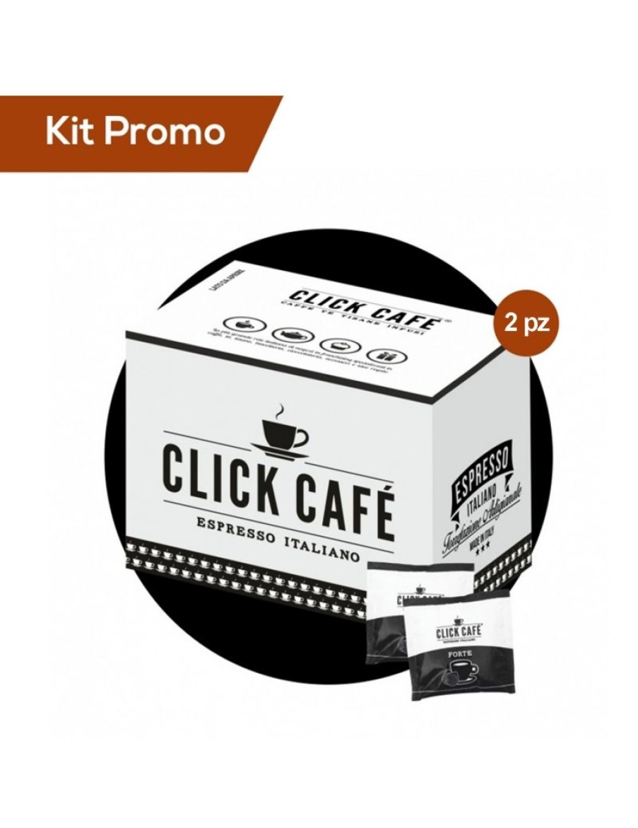 Click Cafe Cialde Caffe | Box 200 Cialde In Carta Filtro, Miscela Forte