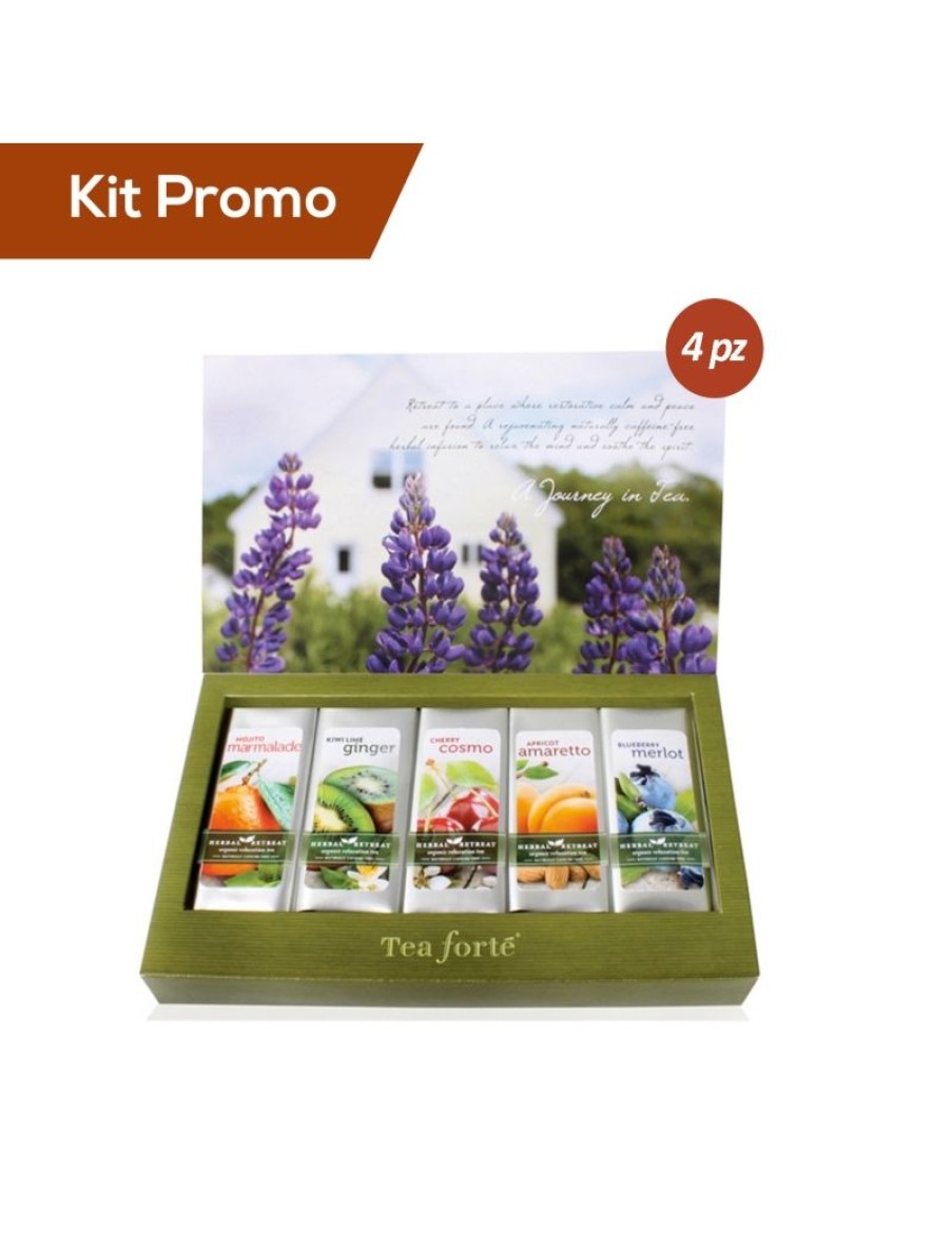 Click Cafe Tea Forte | Box 4 Astucci Tea Forte, Tisane Miste In Foglia