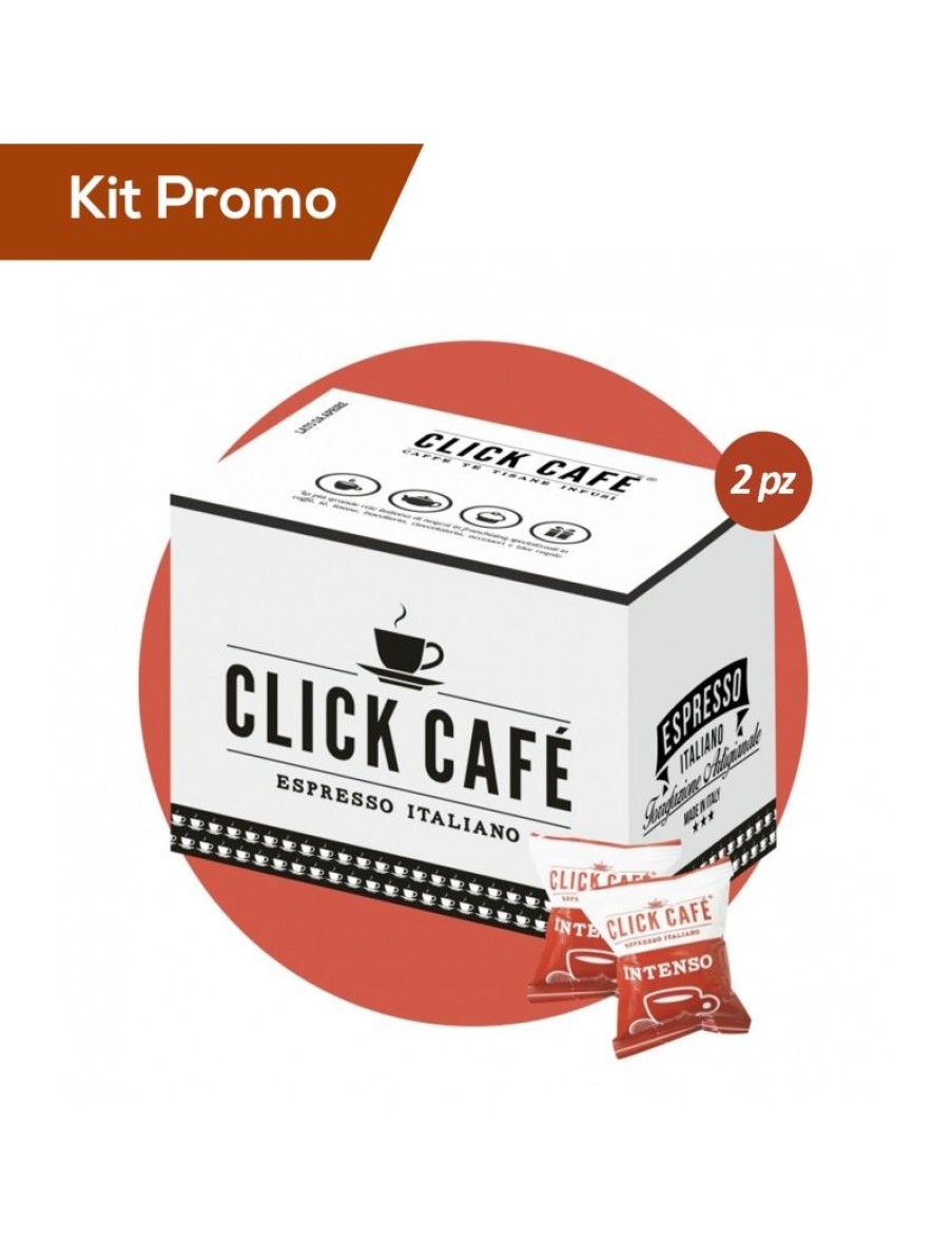 Click Cafe Capsule Compatibili Espresso Point | Box 200 Capsule Miscela Intenso, Compatibili Espresso Point