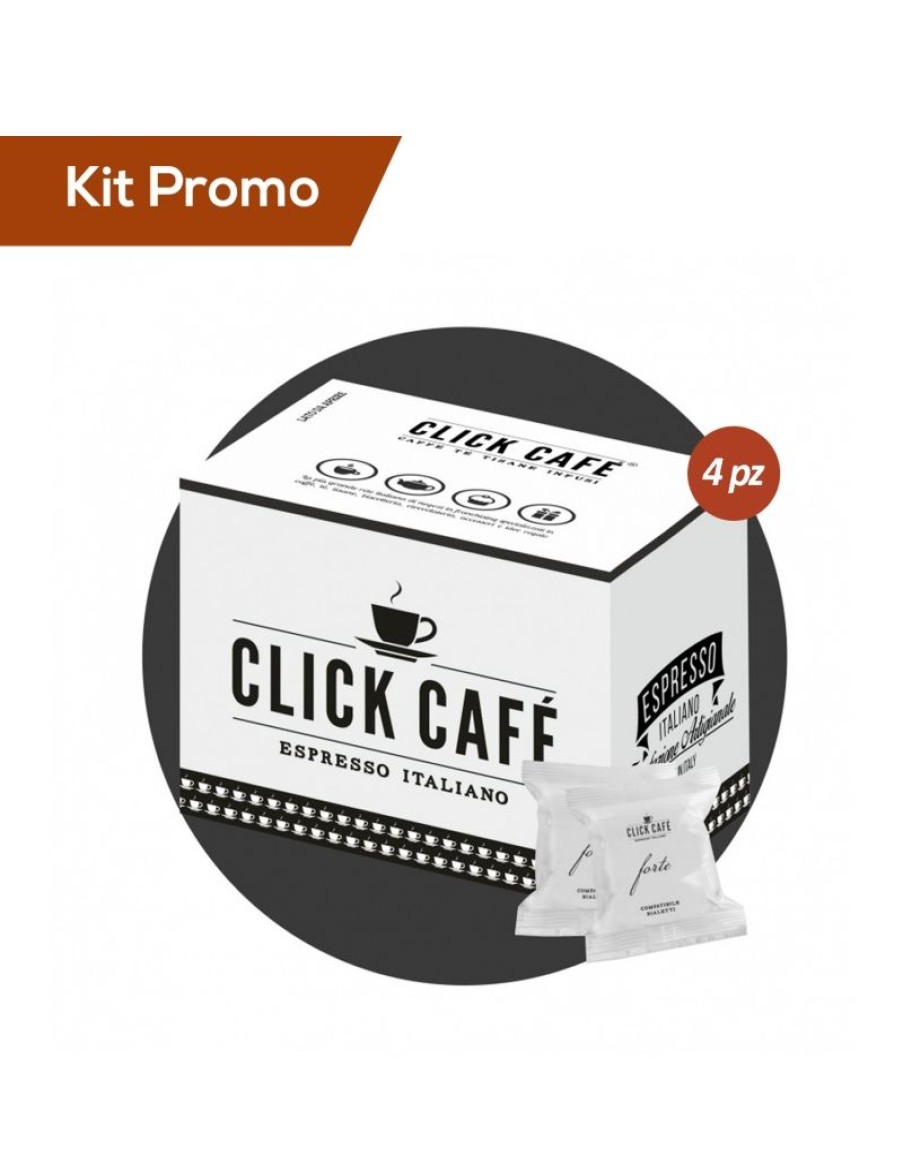 Click Cafe Capsule Compatibili Bialetti* | Box 400 Capsule Click Cafe Compatibili Bialetti, Miscela Forte