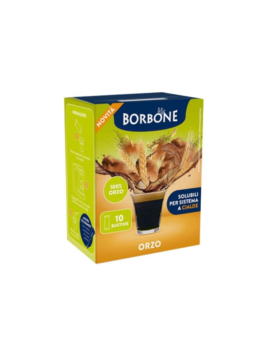 Click Cafe Caffe In Grani Macinato E Solubile | 10 Stick Borbone Per Preparato Solubile D'Orzo