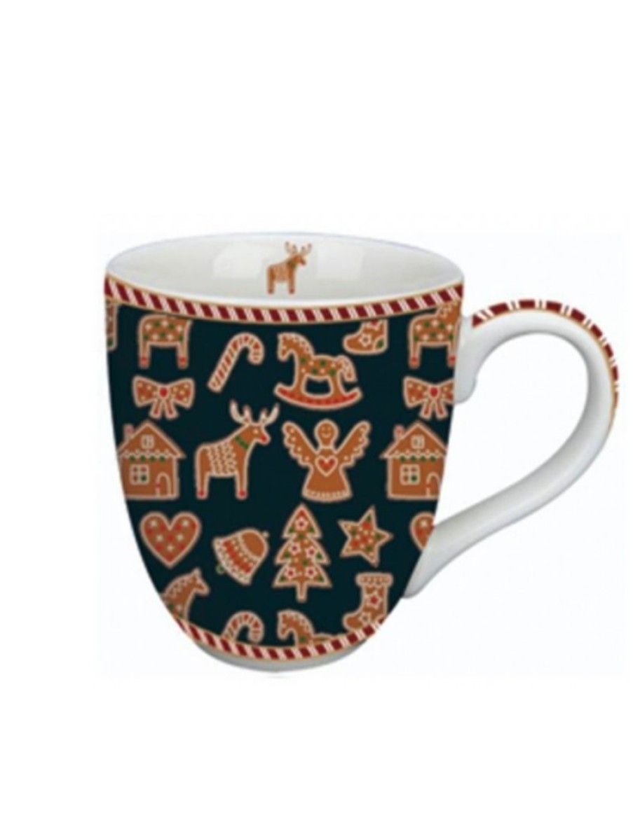 Click Cafe Tazze Da Te E Teiere | Mug Classica Christmas Collection Gingerbread Navy Blu