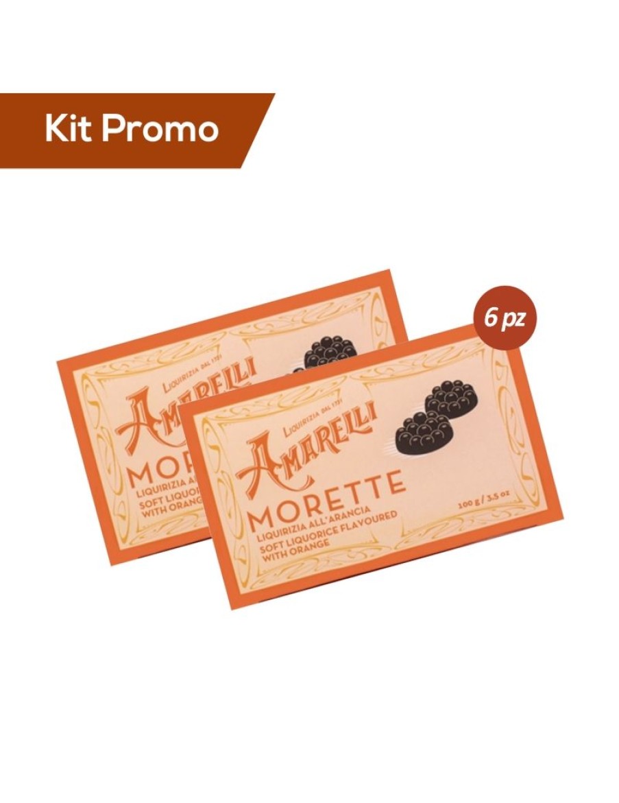 Click Cafe Caramelle Mentine E Liquirizie | Box 6 Scatoline Di Liquirizia Amarelli All'Arancia