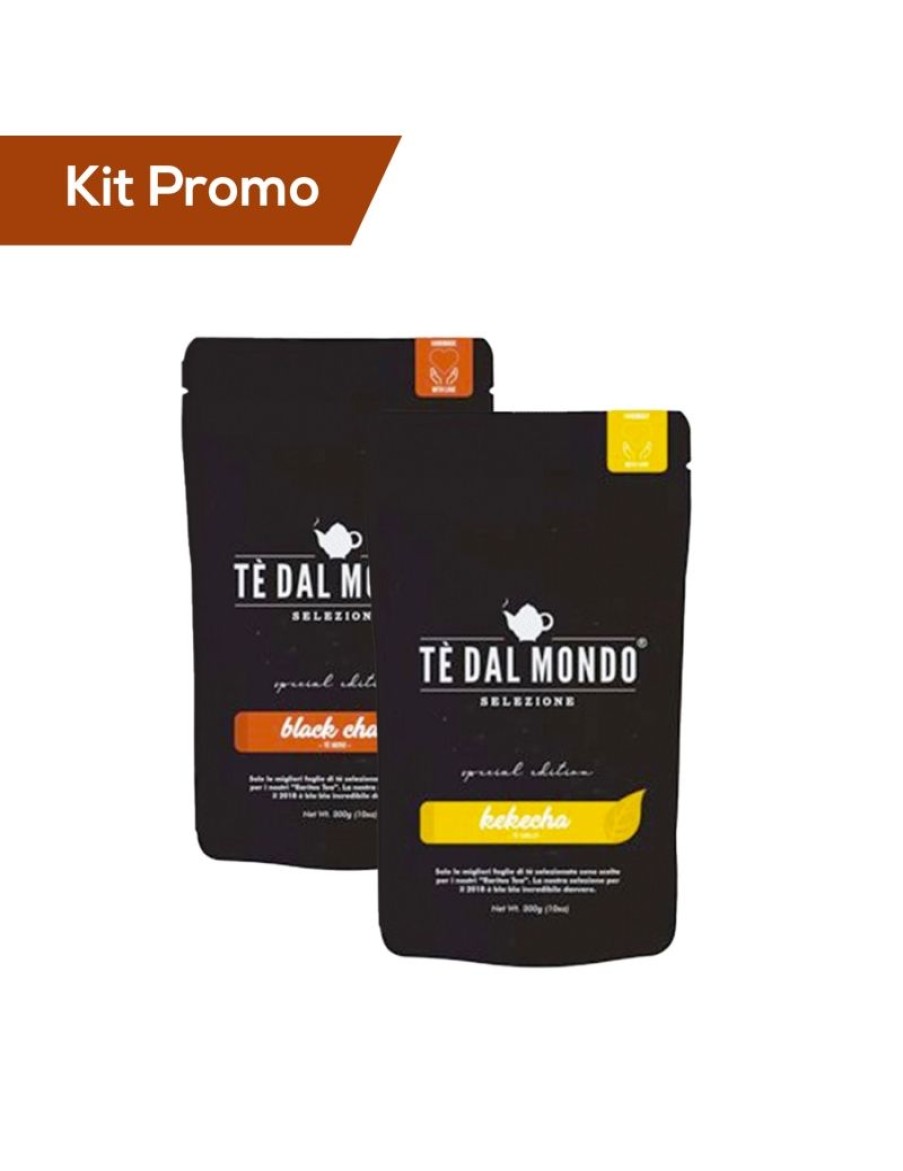 Click Cafe Te Dal Mondo Special Edition | Kit 2 Doypack Te Nero Chai E Te Giallo Kekecha