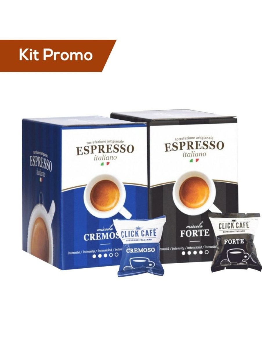 Click Cafe Capsule Compatibili Nespresso | Box 60 Capsule Nespresso Miscela Cremoso E Forte