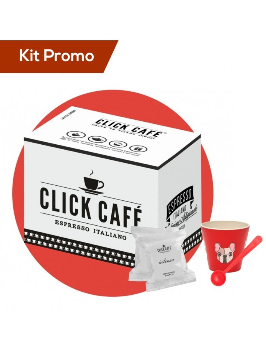 Click Cafe Capsule Compatibili Bialetti* | Kit Capsule Compatibile Bialetti Con Bicchierino E Cucchiaino