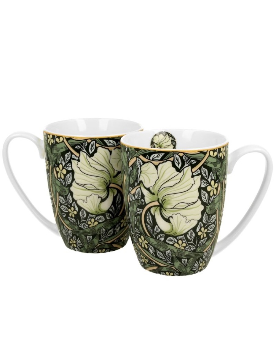 Click Cafe Tazzine Da Caffe E Tazze Mug | Set 2 Mugs William Morris -Pimpernel In Confezione Regalo