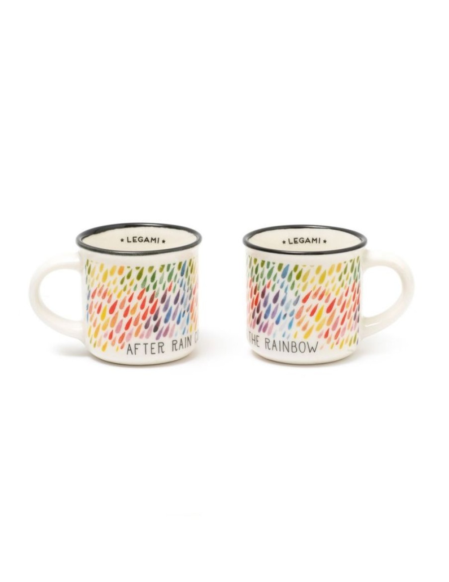 Click Cafe Tazzine Da Caffe E Tazze Mug | Legami Set 2 Tazzine Caffe'After Rain Bon China