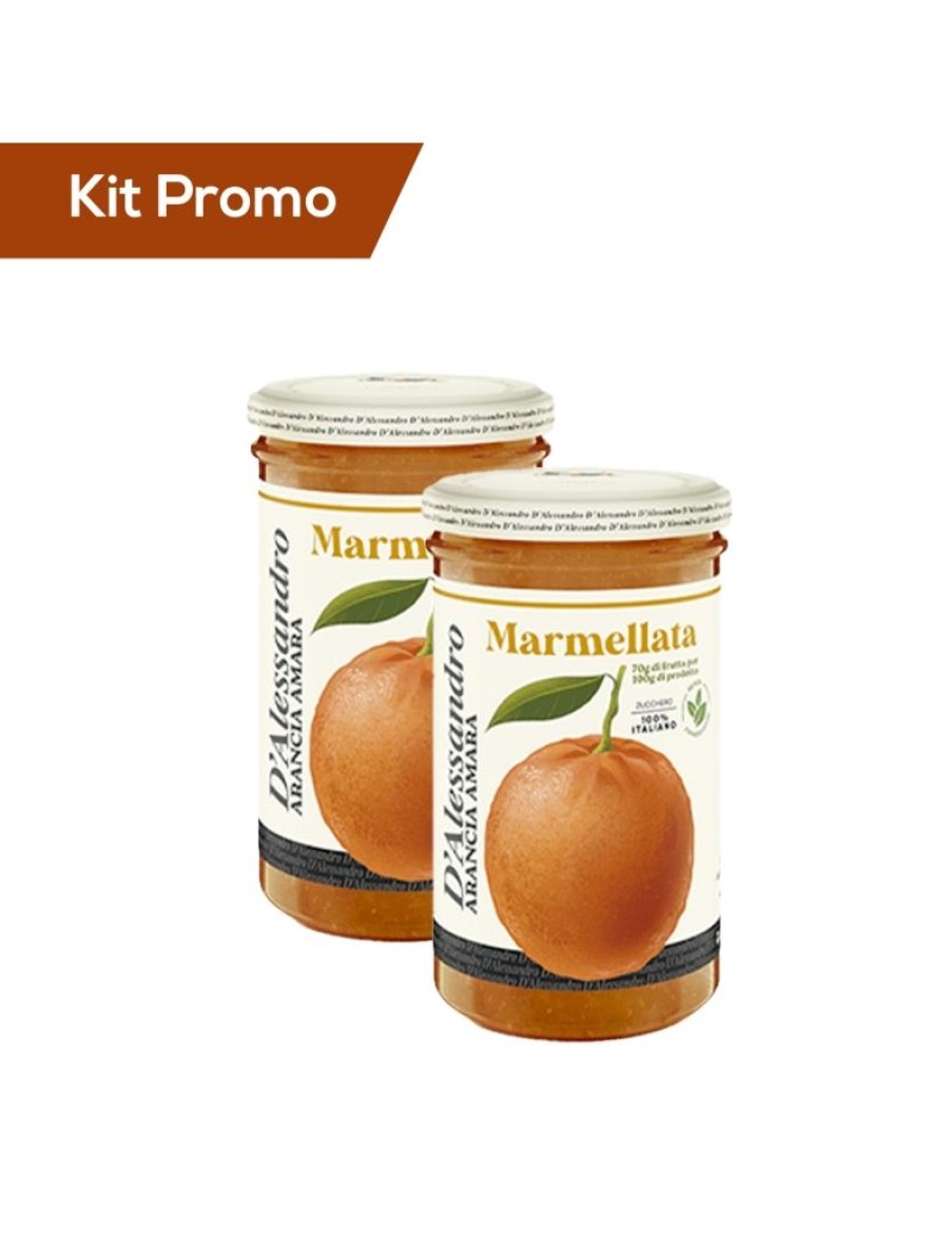 Click Cafe Miele E Marmellata Artigianale E Bio | Kit 2 Vasetti Marmellata Di Arance Senza Glutine